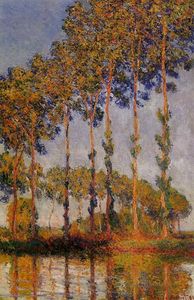Claude Monet - A Row of Poplars