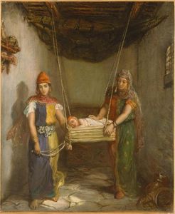Théodore Chassériau - Scene In The Jewish Quarter Of Constantine (also known as Two Jewish Women of Constantine)