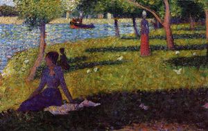 Georges Pierre Seurat - Seated and Standing Woman