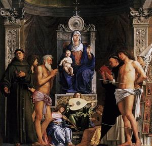 Giovanni Bellini - San Giobbe Altarpiece (detail)