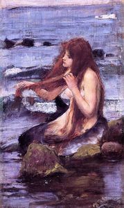 John William Waterhouse - Sketch for A Mermaid