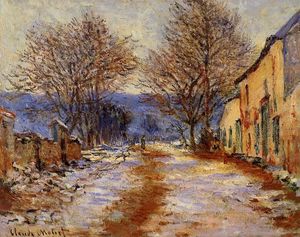 Claude Monet - Snow Effect at Limetz