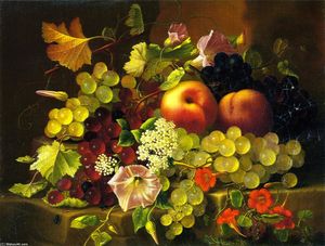 Adelheid Dietrich - Still Life of Fruit and Flowers