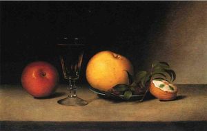 Raphaelle Peale - Still Life with Apples, Sherry and Tea Cakke