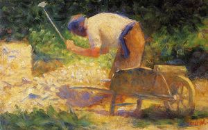 Georges Pierre Seurat - Stone Breaker and Wheelbarrow, Le Raincy