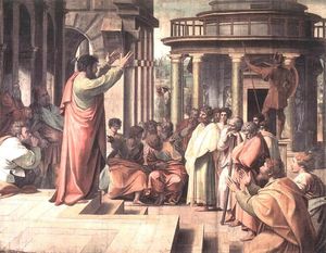 Raphael (Raffaello Sanzio Da Urbino) - St Paul Preaching in Athens