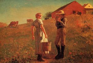 Winslow Homer - A Temperance Meeting (also known as Noon Time)