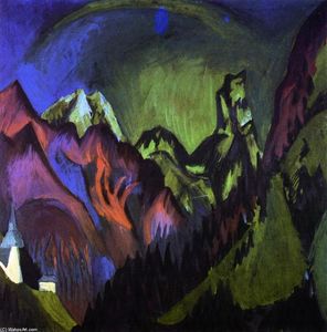 Ernst Ludwig Kirchner - Tinzenhorn, Zügenschlucht bei Monstein