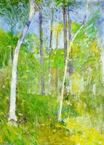 Soren Emil Carlsen - Trees in Forest