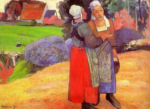 Paul Gauguin - Two Breton Peasants on the Road