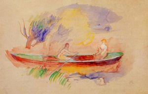 Pierre-Auguste Renoir - Two Women in a Rowboat