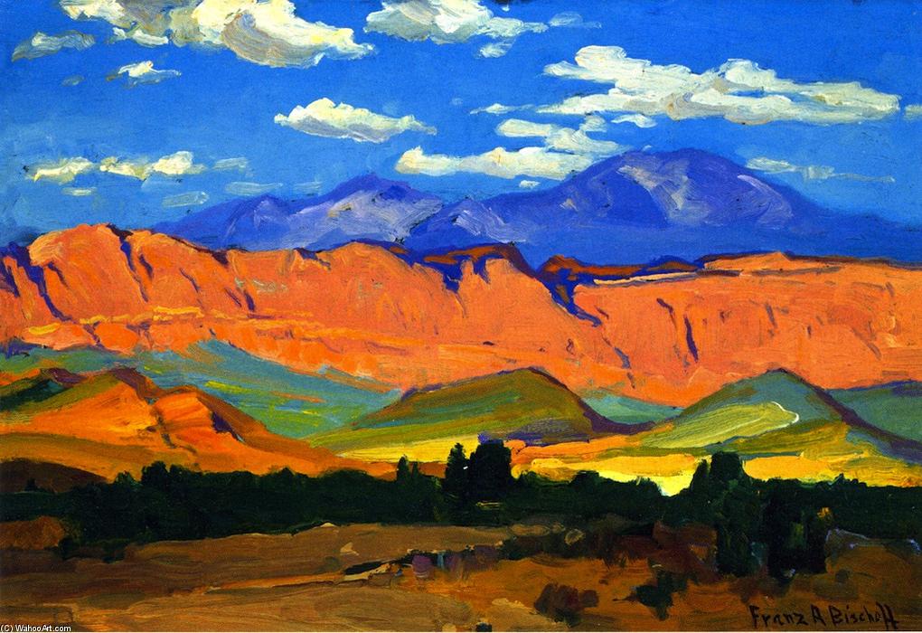  Artwork Replica Utah Range by Franz Bischoff (1864-1929, Austria) | ArtsDot.com