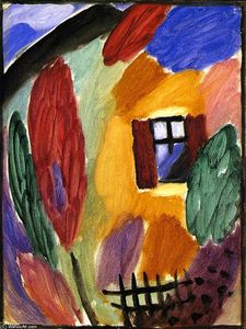 Alexej Georgewitsch Von Jawlensky - Variation with House and Garden Fence