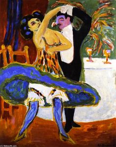 Ernst Ludwig Kirchner - Varieté, Englisches Tanzpaar