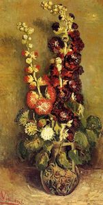 Vincent Van Gogh - Vase with Holyhocks