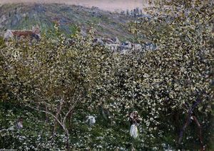 Claude Monet - Vetheuil, Flowering Plum Trees