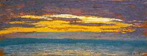 Claude Monet - View of the Sea at Sunset