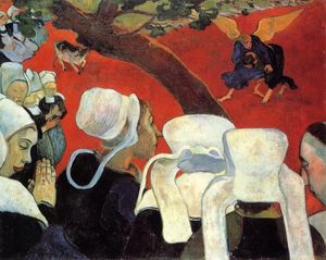Paul Gauguin - The Vision after the Sermon (also known as Jacob Wrestling the Angel)