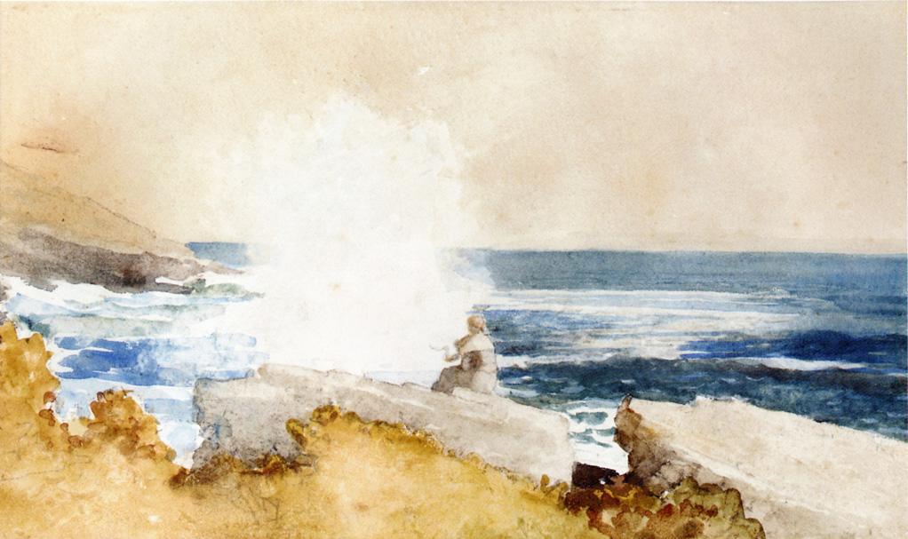  Art Reproductions Watching the Surf, 1883 by Winslow Homer (1836-1910, United States) | ArtsDot.com
