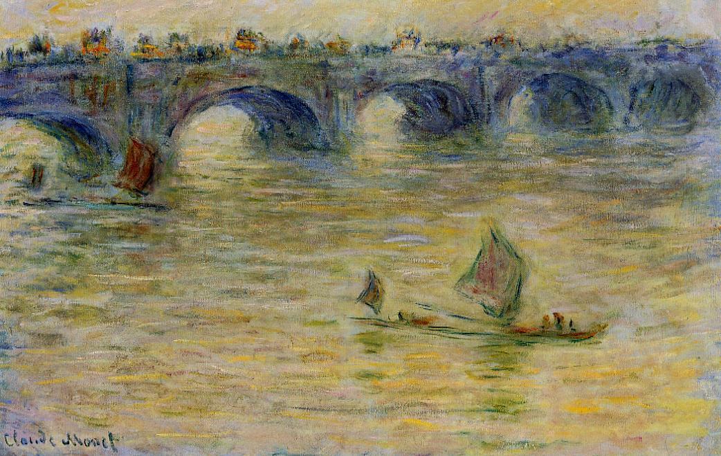  Artwork Replica Waterloo Bridge, 1899 by Claude Monet (1840-1926, France) | ArtsDot.com
