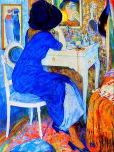 Leo Gestel - Woman at Makeup Table (also known as Lisette at Toilette)