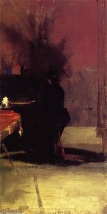 Thomas William Roberts - Woman at the Piano