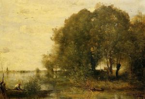 Jean Baptiste Camille Corot - Wooded Peninsula