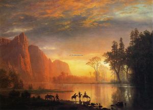Albert Bierstadt - Yosemite Valley Sunset