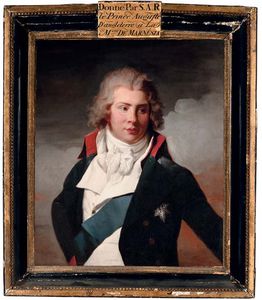 Henri Pierre Danloux - Portrait Of Augustus Frederick, Duke Of Brunswick-luneburg, Third Son Of George Iii, Half-length, In A Blue Coat