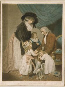 John Raphael Smith - A Visit To The Grandfather Par William Ward