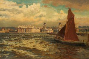 William Henry Bartlett - Off Greenwich, London
