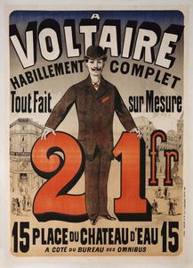Jules Cheret - Poster Advertising -a Voltaire-