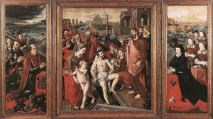 Jan Cornelisz Vermeyen (Jan Mayo) - Triptych Of The Micault Family