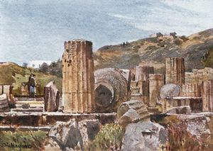 John Fulleylove - The Temple Of Hera At Olympia
