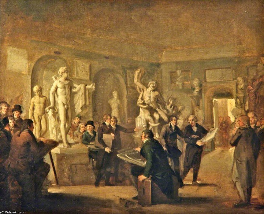 The Sculpture Gallery Of The Felix Meritis Society