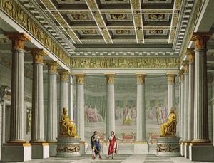 Alessandro Sanquirico - The Audience Hall In The Palace Of Aegistheus