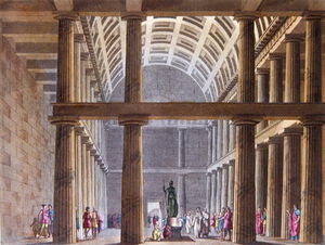 Alessandro Sanquirico - The Interior Of The Parthenon