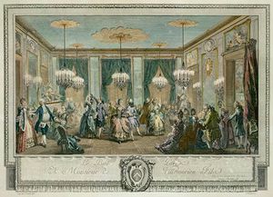 Augustin De Saint Aubin - The Evening Dress Ball At The House Of Monsieur