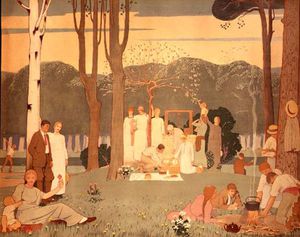Frederick Cayley Robinson - Picnic Scene
