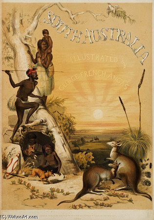  Paintings Reproductions South Australia Illustrated by George French Angas (1822-1886, United Kingdom) | ArtsDot.com
