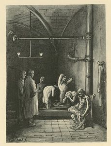 Paul Gustave Doré - Men In The Baths At The House Of Refuge