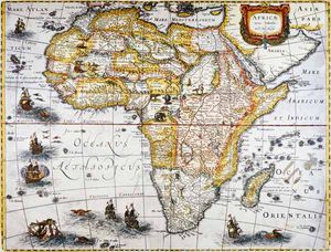 Hendrik I Hondius - Africa, Map