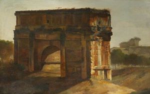 Joseph Michael Gandy - The Arch Of Septimus Severus, Rome
