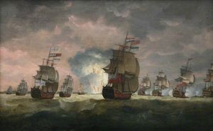 Thomas Luny - Admiral Rodney's Victory Off Cape St Vincent