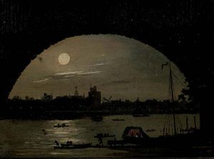 Daniel Turner - Moon Over The River Thames