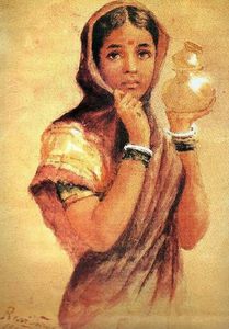 Raja Ravi Varma - The Milkmaid