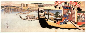 Katsushika Hokusai - A Pleasure Boat On The Sumida River