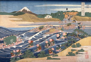 Katsushika Hokusai - Fuji From Kanaya On The