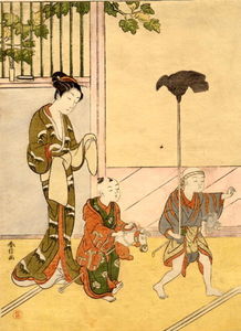 Suzuki Harunobu - Mother And Children