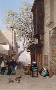 Charles Théodore Frère (Bey) - Oriental Street Scene
